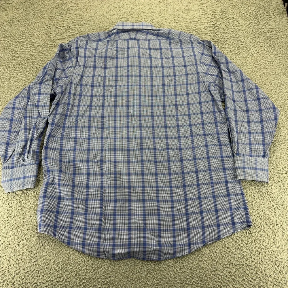 Brooks Brothers Regent Mens 16.5 33 Blue Plaid Supima Cotton Dress Shirt